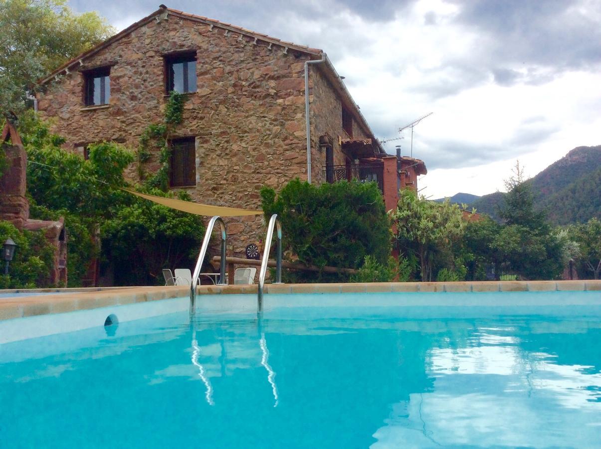 Casa Rural Con Piscina Y Vistas Al Valle - Cal Pallares Argestues Exterior photo